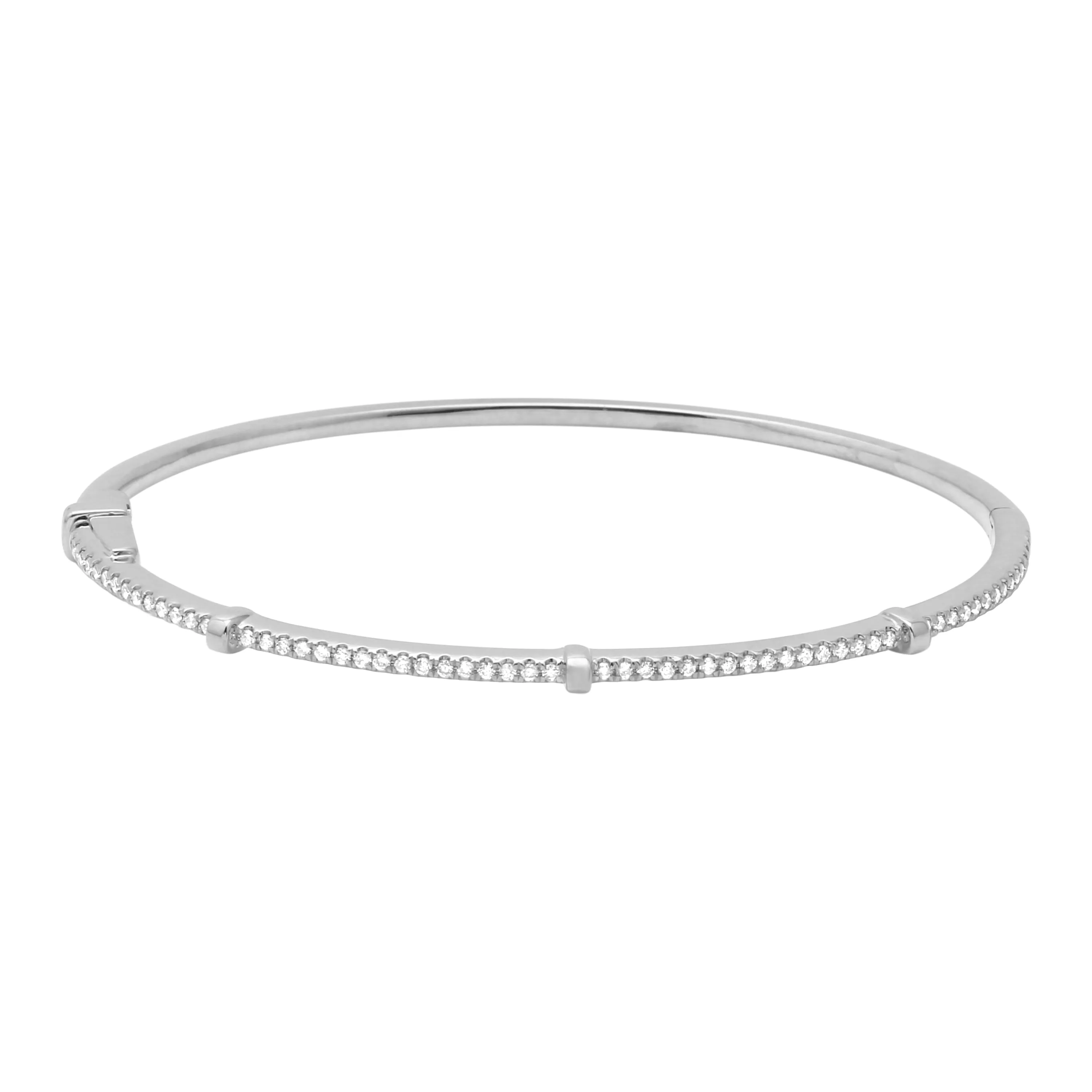 Studded Diamond Bangle