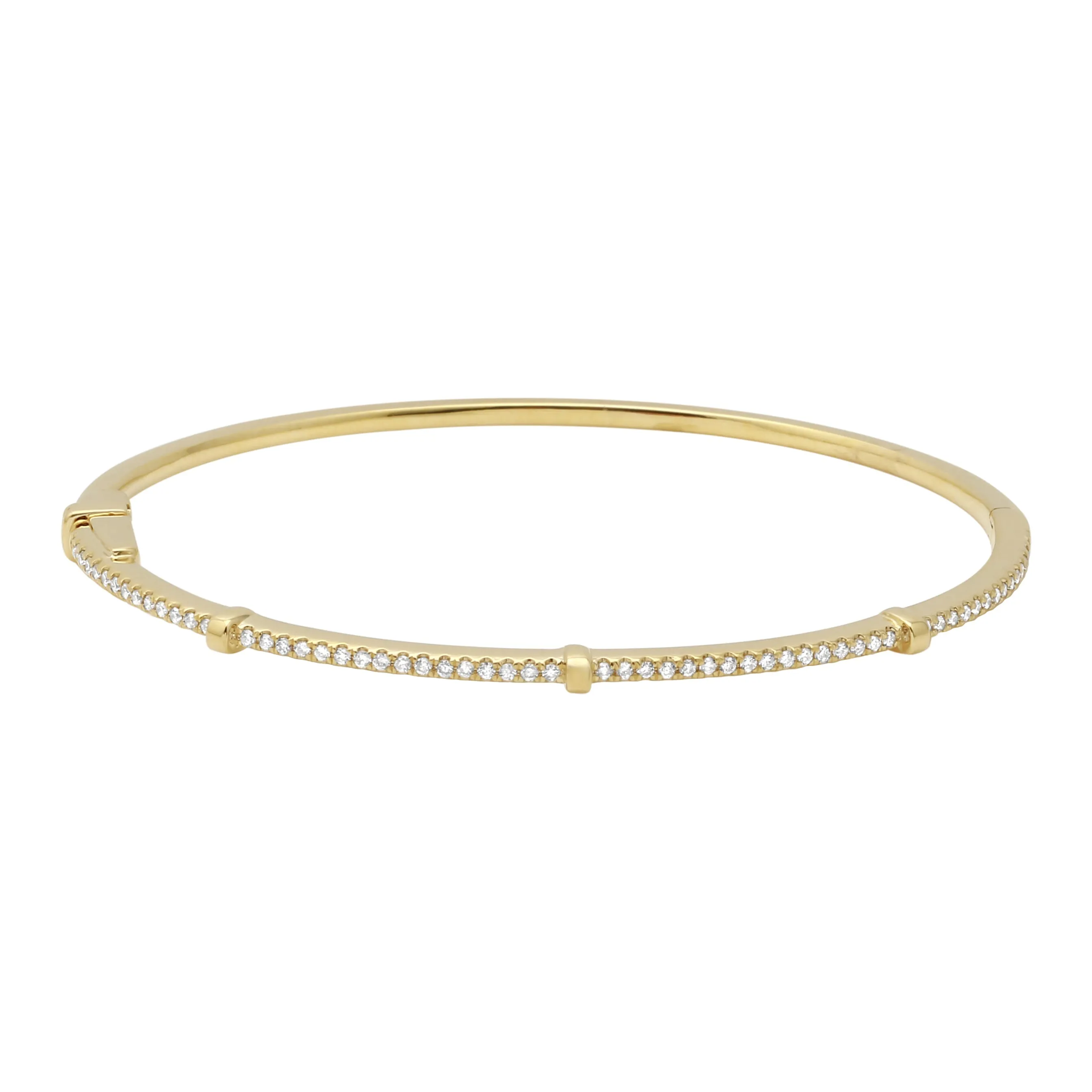 Studded Diamond Bangle