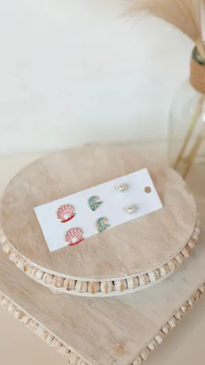 The Coastline Earrings Set