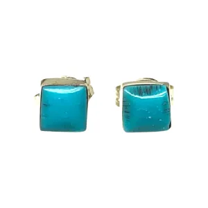 Turquoise Square Studs