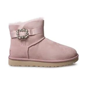 UGG Mini Side Brooch Pink Crystal Boots - Women's