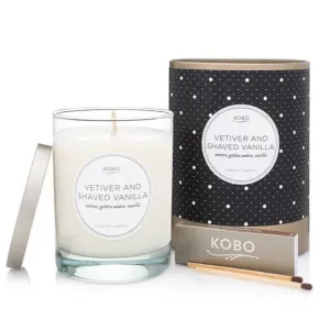 Vetiver And Shaved Vanilla Candle by KOBO