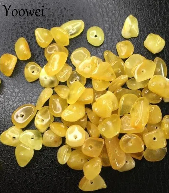 Yoowei Original Irregular Loose Amber Beads For Diy Precious Baltic Natural Amber Chips Beads Small Beads Suppliers--10G 20G 50G